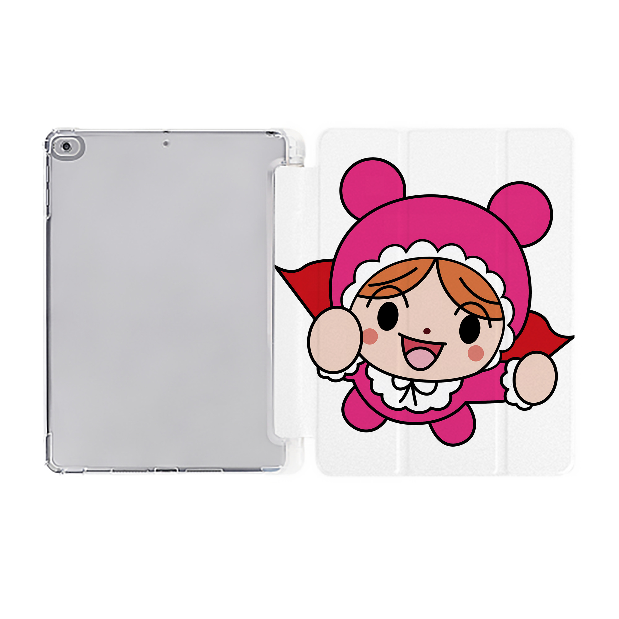 （画像用） アンパンマン Anpanman IPad ケース ペン収納付き 三つ折りスタンド PUレザー×シリコン 対応機種9.5/10.5/10.9インチ